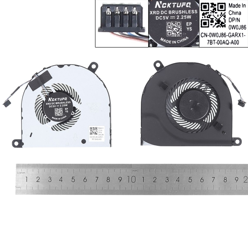 Ventilador para portátil Dell Latitude E5480 E5490 0NV7FD Versión 2 