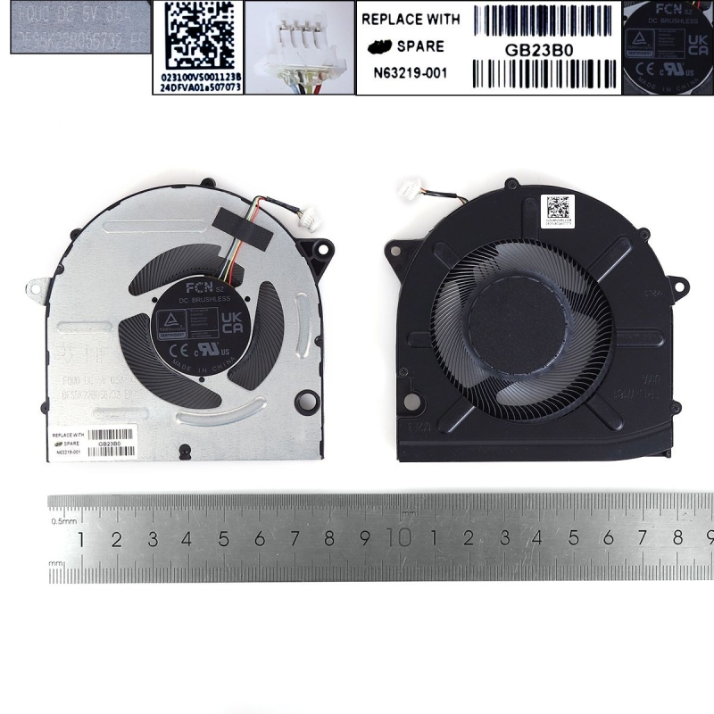 Ventilador para portátil HP Pavilion 16-AB | N63219-001 - 5V