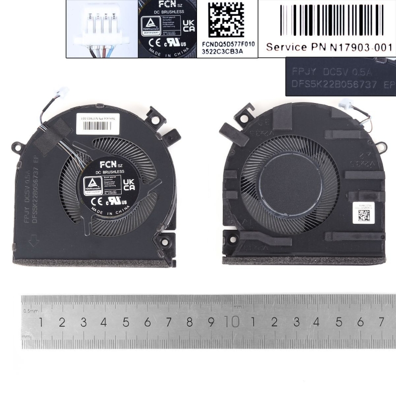 Ventilador para portátil HP 15-FA FA0000 FA0031TX FA0162TX