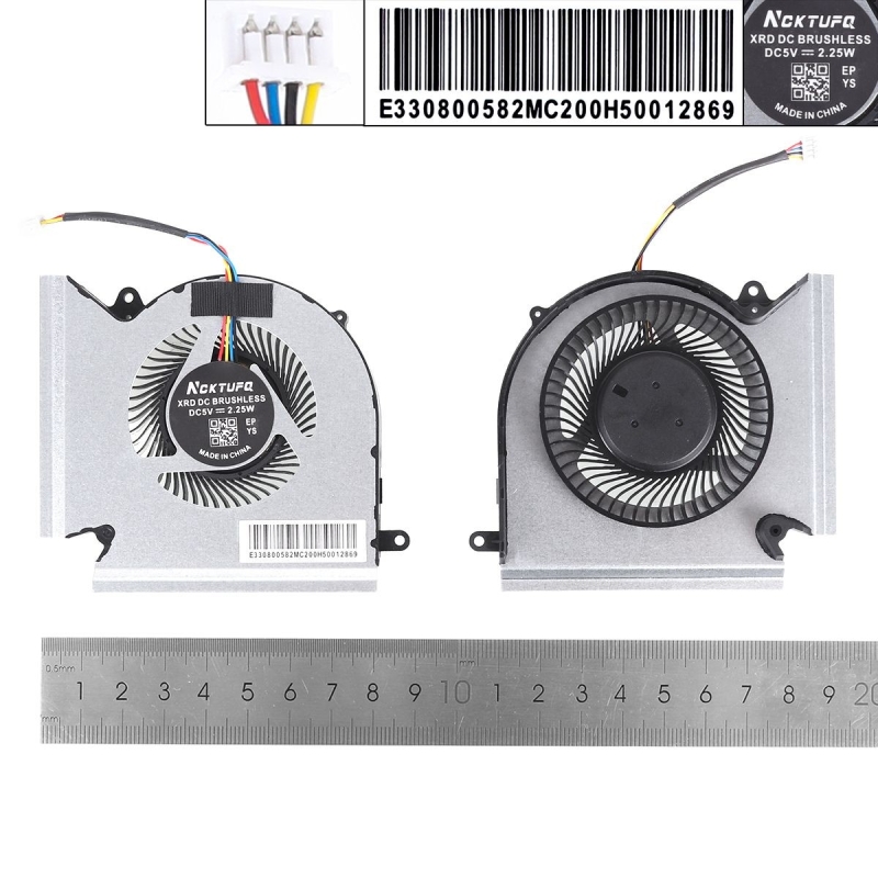 Ventilador GPU para portátil MSI GE66 GP66 GL66 MS-1541 1542 N453 N454