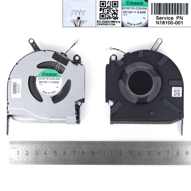 Ventilateur GPU pour portable HP OMEN 16-K 16-N 8 Pro 12V