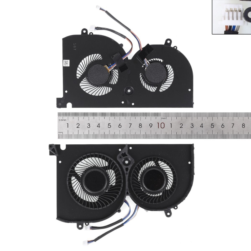 Ventoinha GPU para portátil MSI 17G1 17G2 GS75 P75 GS75