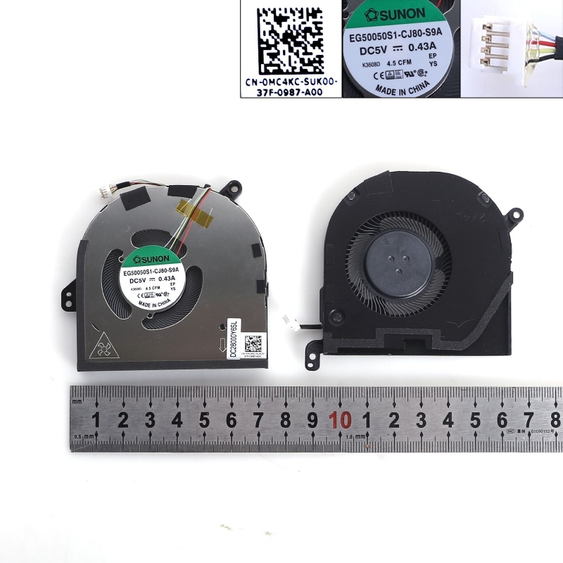 Ventola Ventola di raffreddamento CPU+GPU per DELL XPS 15 9500 9510 Dell Prec...
