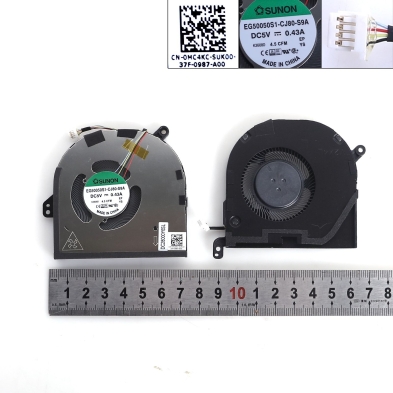 Ventilateur CPU + GPU pour portable Dell XPS 15 9500 9510