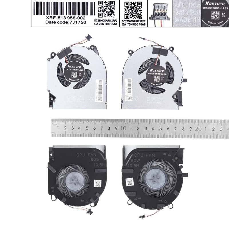 VENTILADORES PARA PORTÁTIL HP 16-D/E TPN-Q263 Q264 M75721 M75723 80W