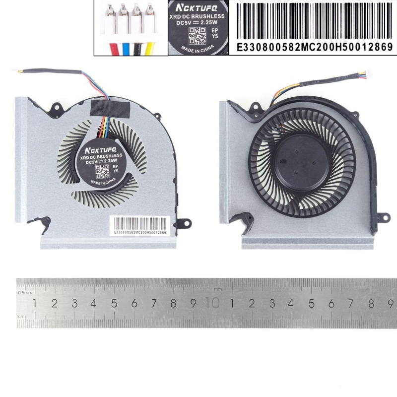 Ventilador CPU+GPU para portátil MSI GE66 - MSI GP66