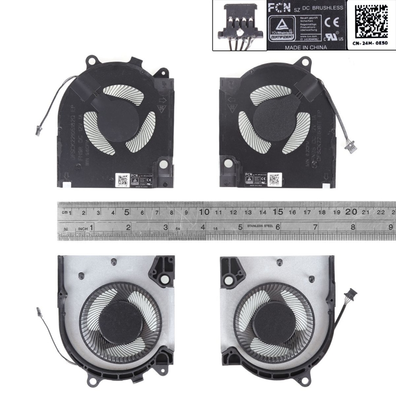 Ventilador para portátil Dell G15 5510 RTX3060 RTX3050 RTX3060 RTX3050