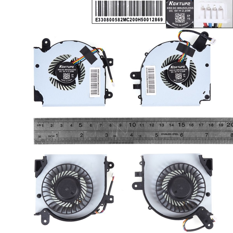 Ventilador CPU+GPU para portátil MSI GF75 MS-17F1 17F2 17F4 17F5 N415 N416