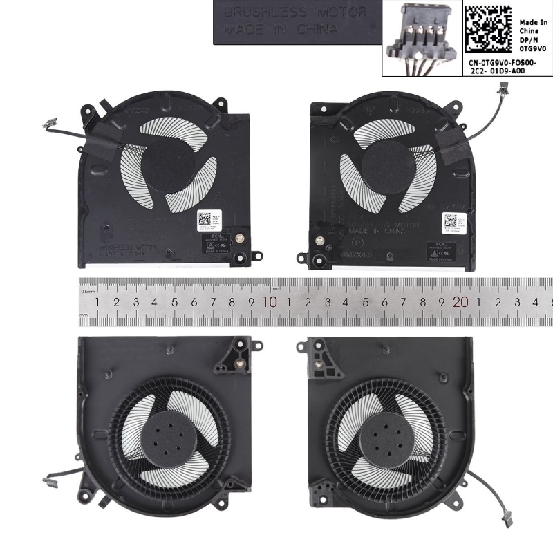 Ventilador para portátil Dell M15 R4 R3 0D1X38 0TG9V0 0D1X38 0TG9V0