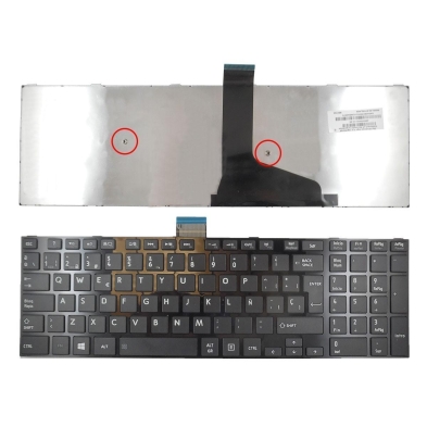 TECLADO PORTATIL TOSHIBA S50 NEGRO MARCO NEGRO BRILLO