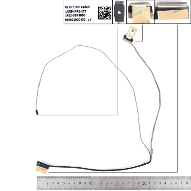 Cabo flexível para portatil Asus GL753 | 1422-02K3000. Envio em 24h