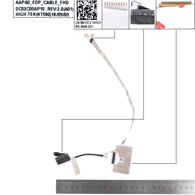Cabo flexível para portatil Dell Precision 7510 7520 M7510 30 pinos