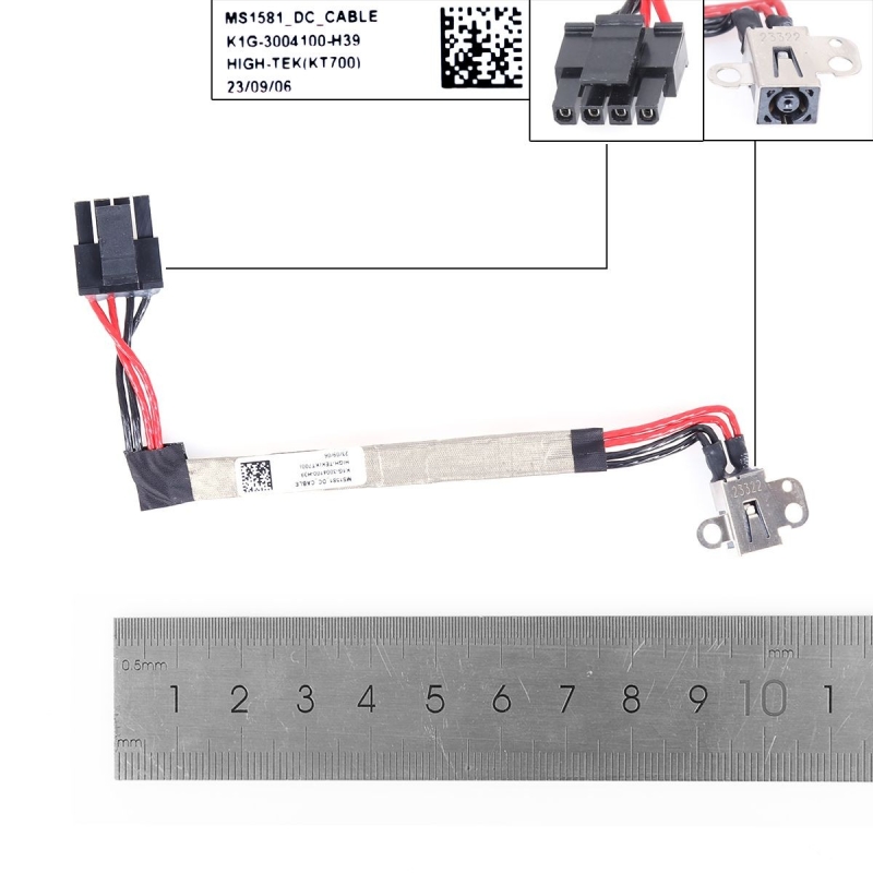 Conector DC Jack para portátil MSI Katana GF6 11UE/GF66