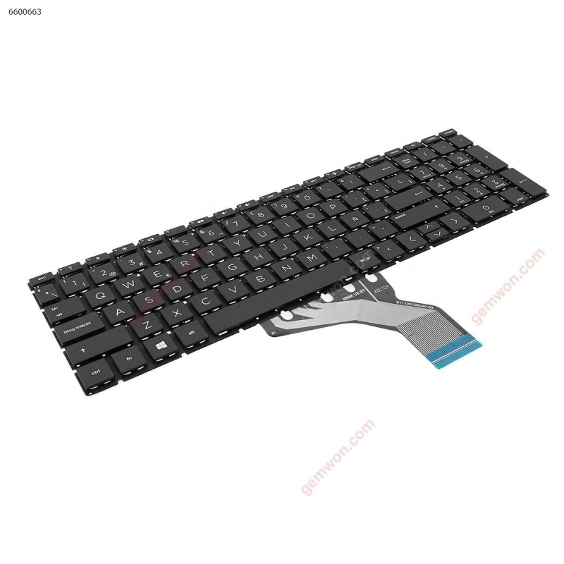 Teclado para portátil HP Pavilion 15-DA 250 255 Gen7 Negro