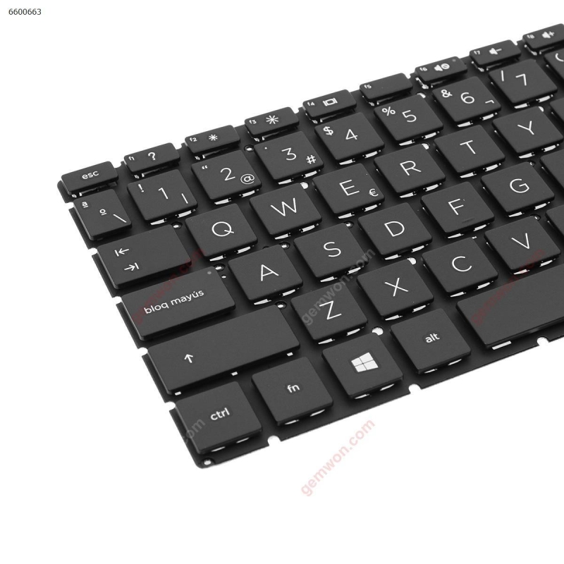 Teclado para portátil HP Pavilion 15-DA 250 255 Gen7 Negro