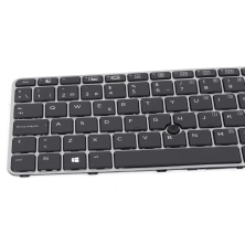 Teclado retroiluminado para portátil HP 820 G3 820 G4 725 G3 Preto