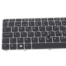 Teclado retroiluminado para portátil HP 840 G3 745 G3 848 G3 Plata