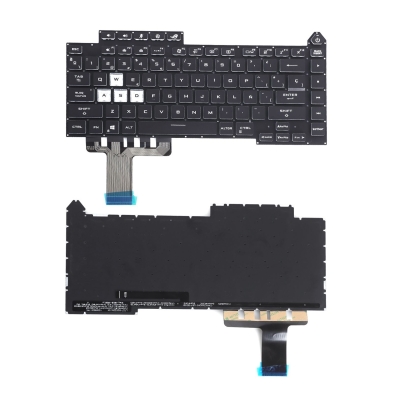 Tastiera ASUS G513 retroilluminata, nera, scritta bianca 13-0340C-WX01-T04Tastiera