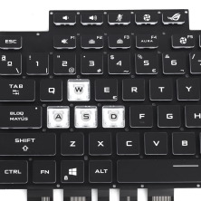 Tastiera ASUS G513 retroilluminata, nera, scritta bianca 13-0340C-WX01-T04Tastiera