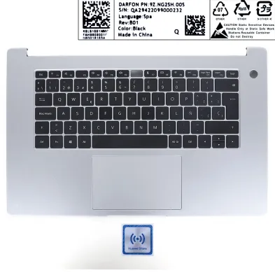 Tastiera HUAWEI MATEBOOK D15 BOB-WAE9P W29 Laptop Palmrest Teclado Tastiera...