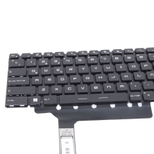 Teclado retroiluminado para portátil MSI GP76 GE76 Negro