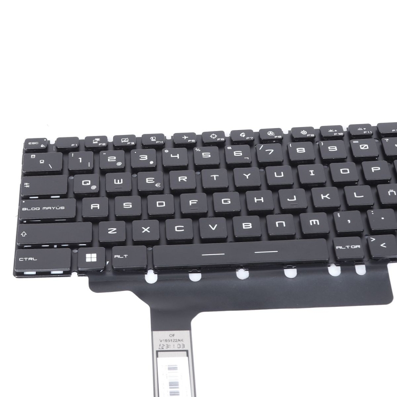 Teclado retroiluminado para portátil MSI GP76 GE76 Negro
