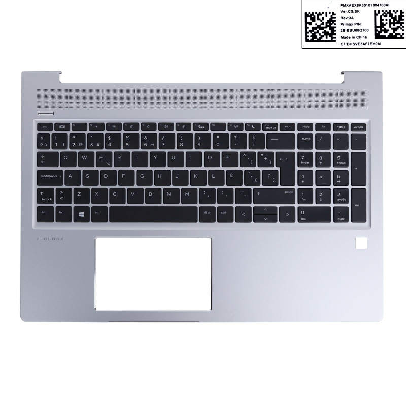 Carcasa superior para portátil HP ProBook 450 G6 Plata. Envíos 24h