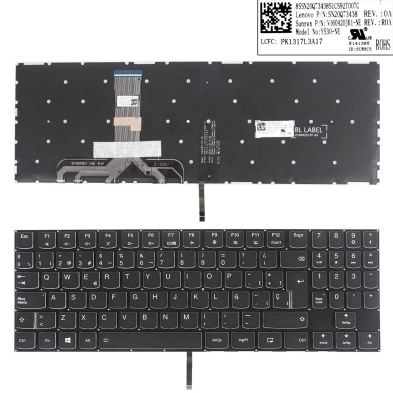 Clavier rétroéclairé Lenovo Légion Y520 Y520-15IKB. Expéditions 24h