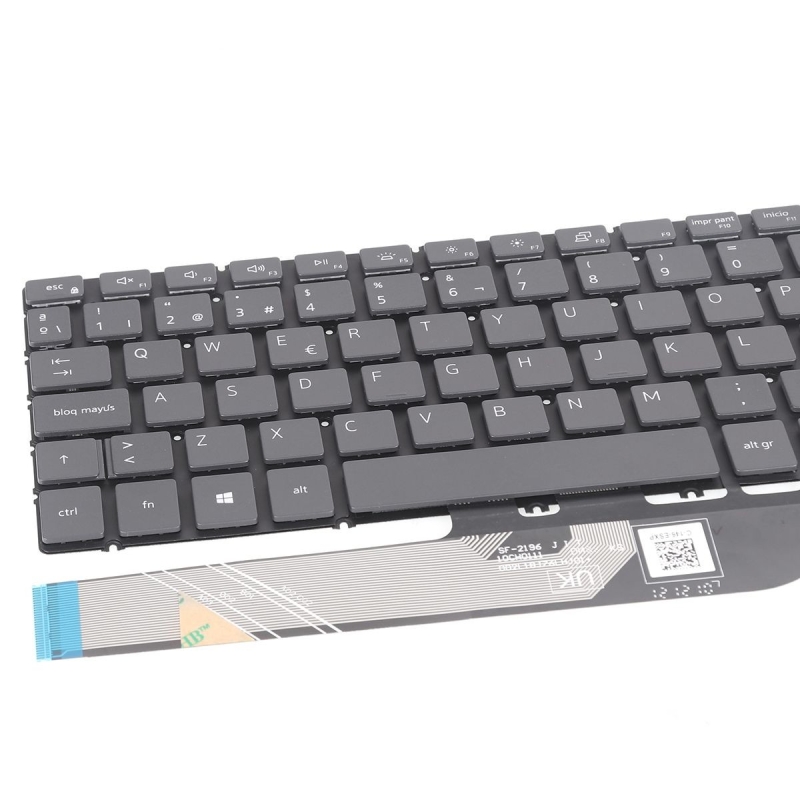 Teclado retroiluminado para portátil Dell 7591 7590 P83F 5580 Gris
