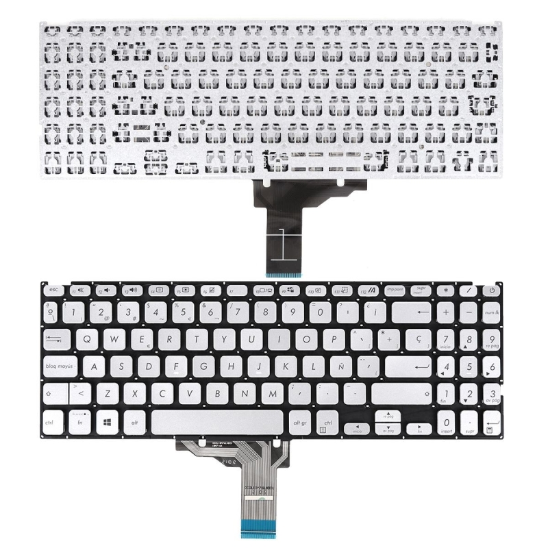 Teclado para portátil Asus X515 X515DA X515EA X515J X515JA Plata