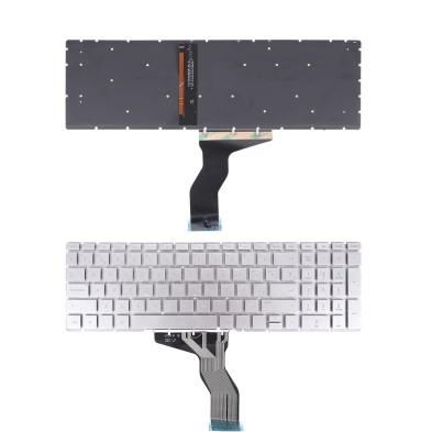 Clavier rétroéclairé pour portable HP Pavilion 15-BS Argenté