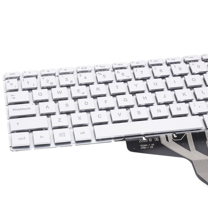 Tastiera retroilluminata per portatile HP Pavilion 15-BS argento