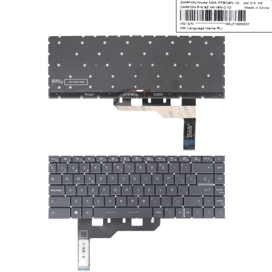 Clavier rétroéclairé pour ordinateur portable MSI STEALTH 15M GS66 Noir