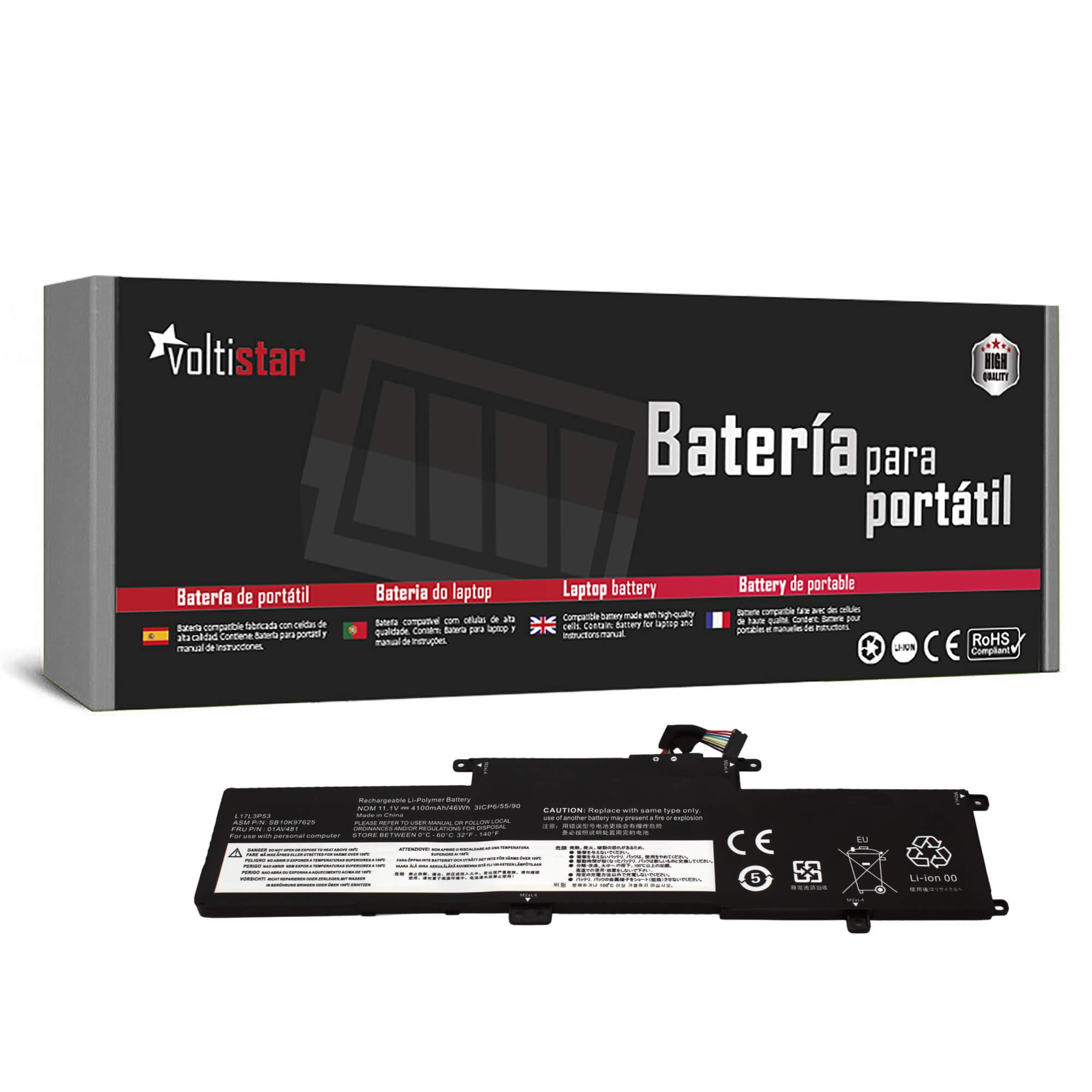 Bateria DE PORTÁTIL PARA LENOVO THINKPAD L380 YOGA-20M7001DMX L17L3P53