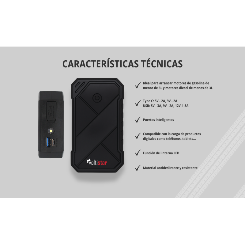 Arrancador De Coche ET11 8000Mah