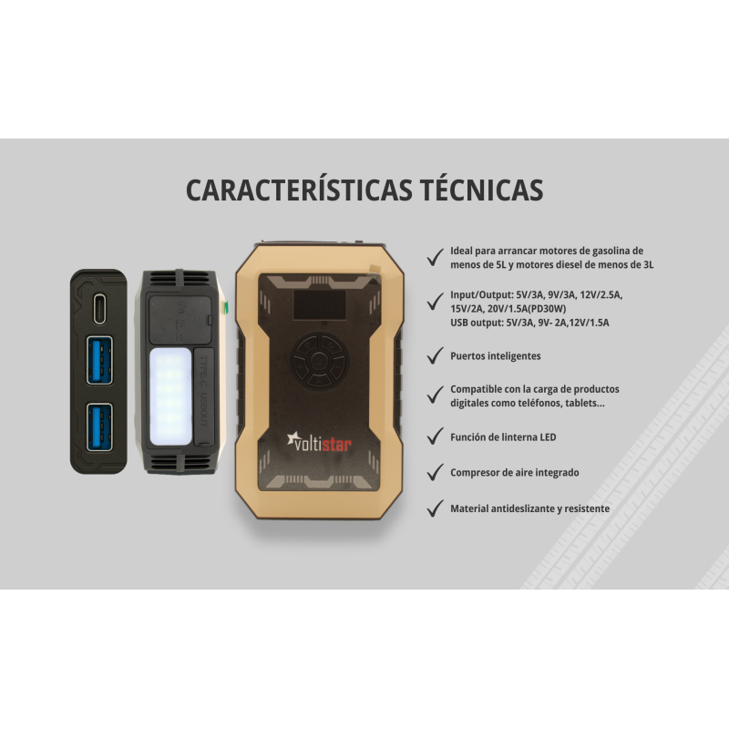 Arrancador De Coche A50 10000mAh