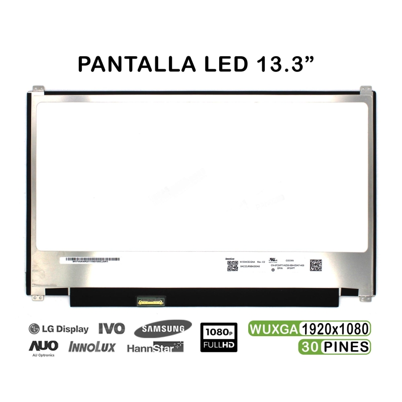 PANTALLA LED DE 13.3" PARA PORTÁTIL N133HCE-EAA REV.C2 30 PINES FHD
