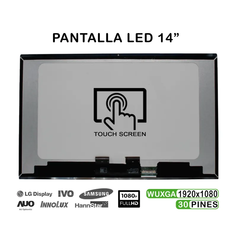 SCHERMO LED TOUCH 14" PER PORTATILE HP PAVILION X360 14-DY 14M-BY SENZA CORNICE