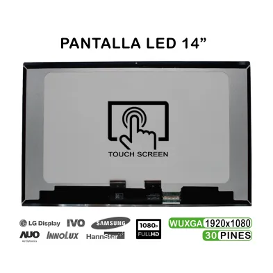 ECRÃ LED TÁCTIL 14" PARA PORTÁTIL HP PAVILION X360 14-DY 14M-BY SEM MOLDURA