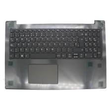 CUSTODIA SUPERIORE CON TASTIERA PER LAPTOP LENOVO IDEAPAD V330-15IKB, NERO, ARGENTO