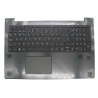 CUSTODIA SUPERIORE CON TASTIERA PER LAPTOP LENOVO IDEAPAD V330-15IKB, NERO, ARGENTO