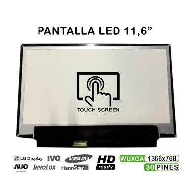 SCHERMO LED + TOUCH DA 11,6" PER PORTATILE ACER ASPIRE V5-132P V5-132P-2446 B116XAN02.2 SENZA CORNICE