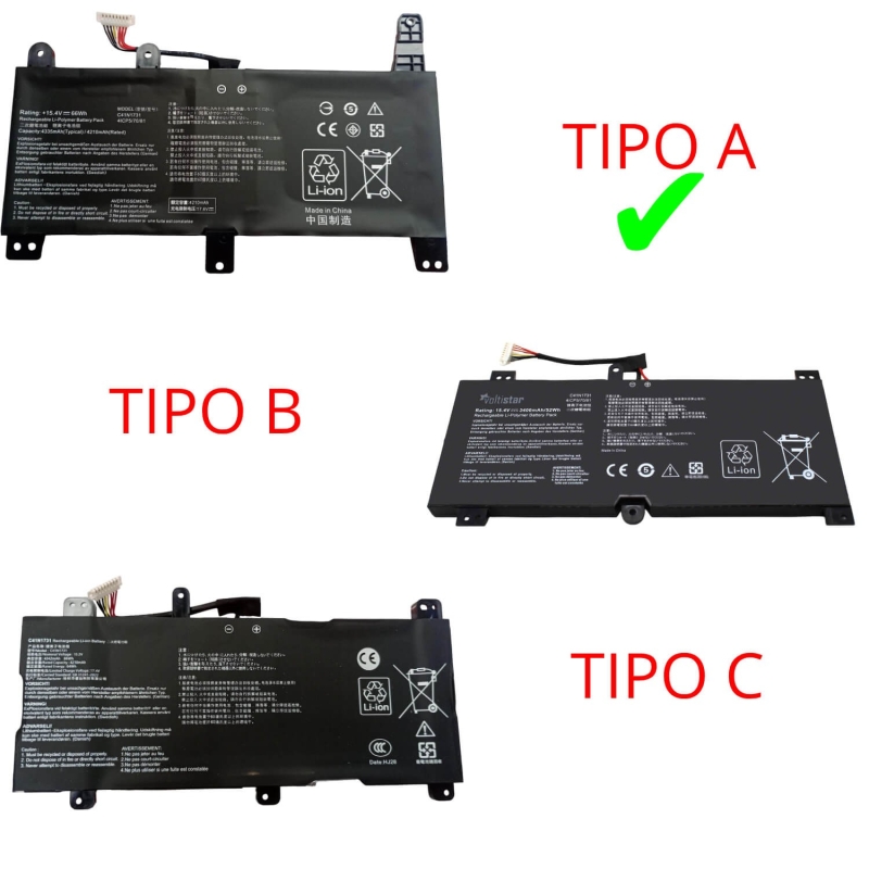 BATTERIA PER COMPUTER PORTATILE ASUS ROG STRIX C41N1731 TYPE-A
