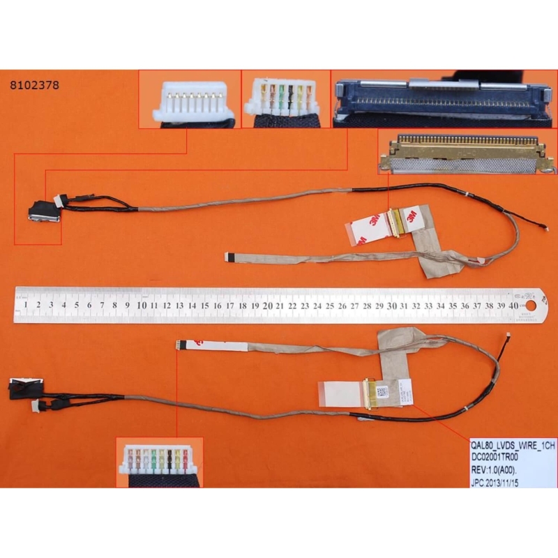 CABLE LCD PARA PORTÁTIL DELL E6430 DC02001DV00
