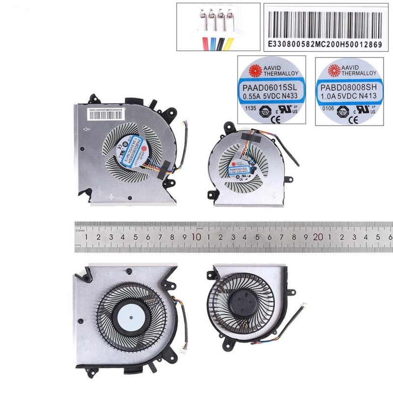 Ventiladores para portátil MSI GF63 GF65 MS-16R1/R3/R5 WF65