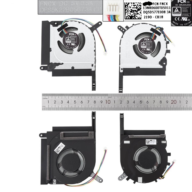 Ventilador para portátil Asus Tianxuan 2 FA506 FA506QR A17 2021
