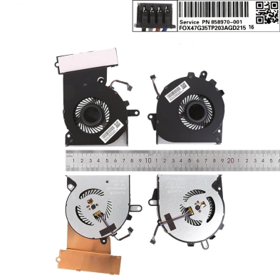 Ventilateur CPU+GPU pour portable HP Pro TPN-Q194 15-CE 3PLUS