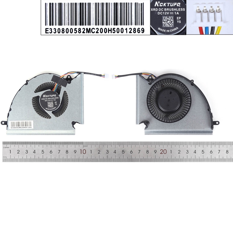 Ventilador para portátil MSI WE76 GE76 GP76 MS-17K3 17K2 17K1