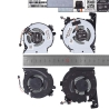 VENTILADORES CPU + GPU PARA PORTÁTIL HP PAVILION 15-CX 15-CX0060TX TPN-C133 DC28000GARC