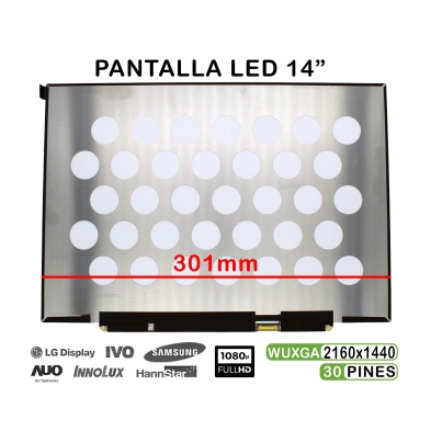 DISPLAY LED 14" PER LAPTOP TV140WTM-NH0 2160X1440 30 PIN